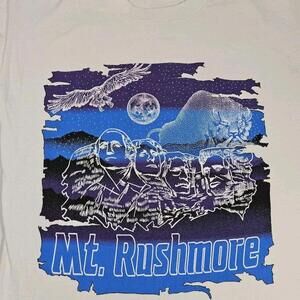 Vintage Mount Rushmore South Dakota Graphic Single Stitch T-Shirt Mens Medium